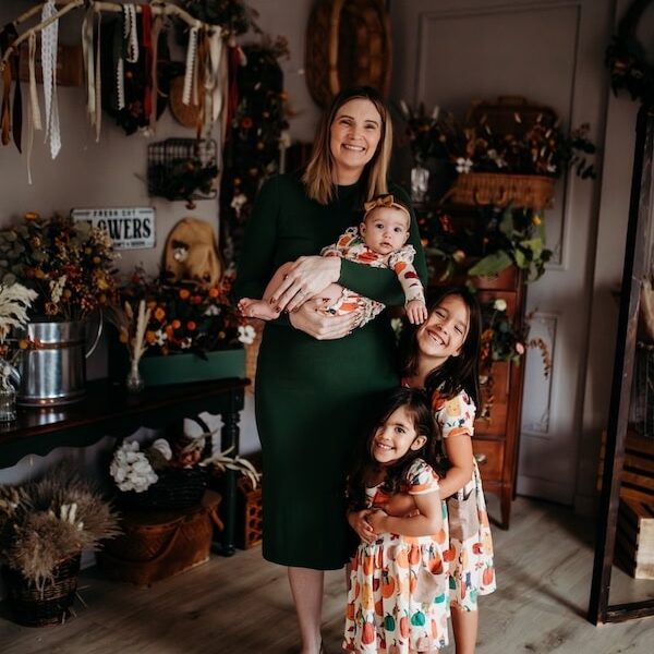 Kristi Cortina IBCLC with her 3 children